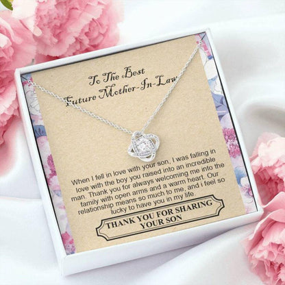 Mother-In-Law Necklace, To The Best Future Mother-In-Law “ Thank You For Always Welcoming Me Into The Family Necklace