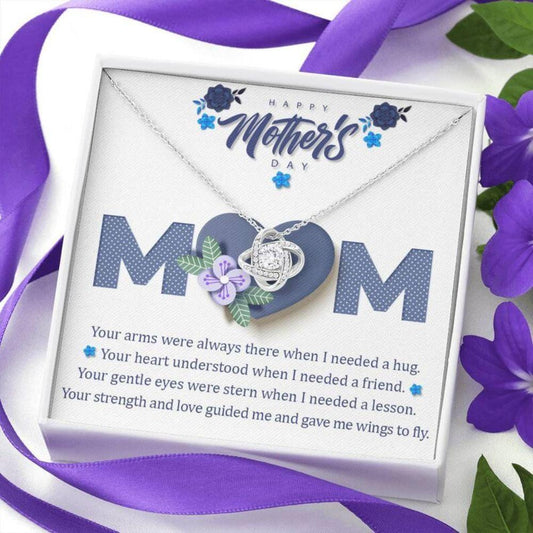 Mom Necklace, Mother’S Day Love Knot Necklace Gift For Mom, Mother, Mum