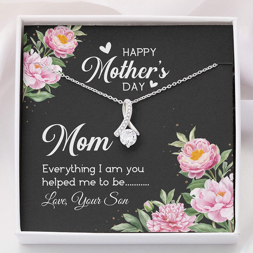 Mom Necklace, Mothers Day Necklace “ Necklace Gift For Mom From Son For Mom