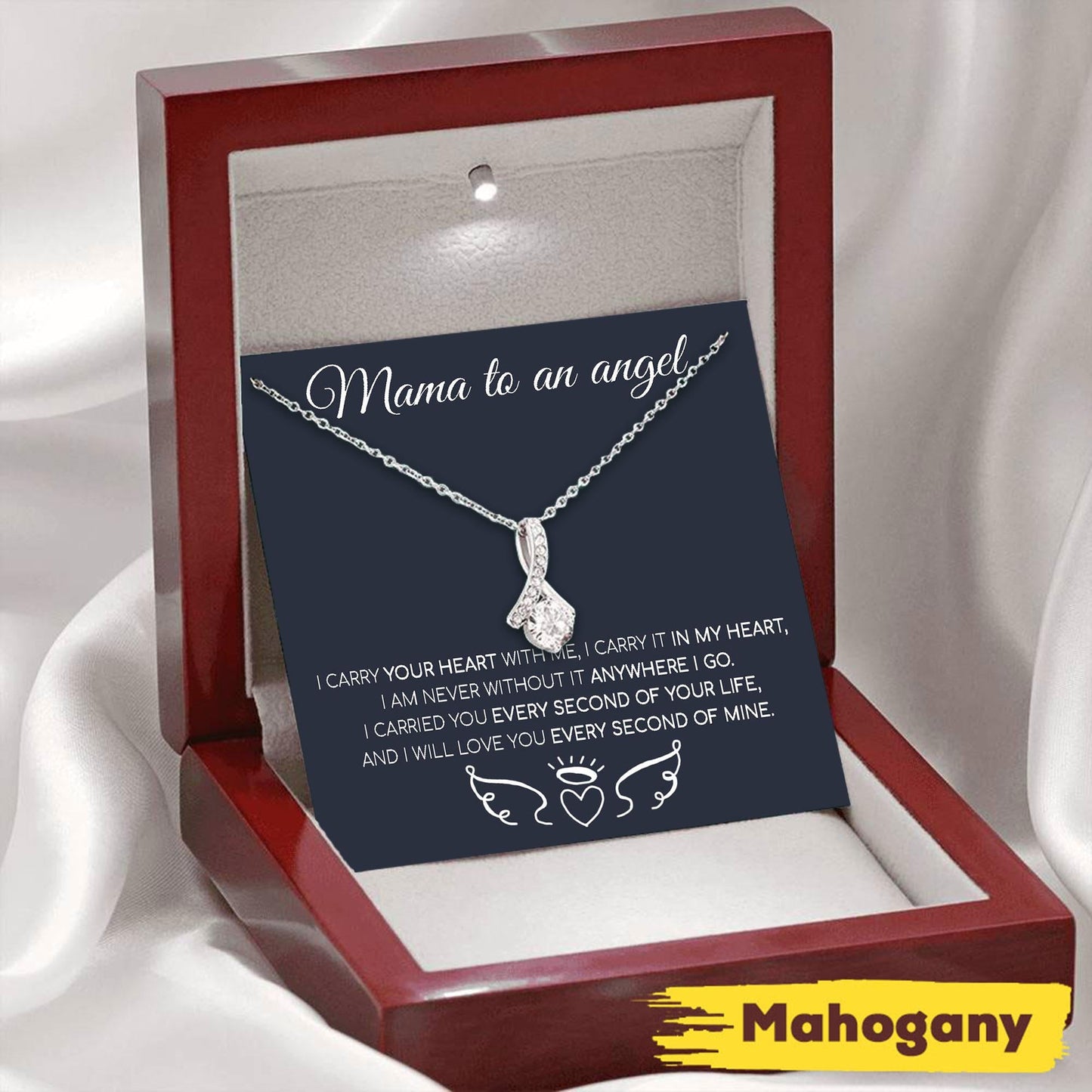 Mom Necklace, Mama To An Angel Necklace, Miscarriage Gift, Miscarriage Keepsake, Pregnancy Loss