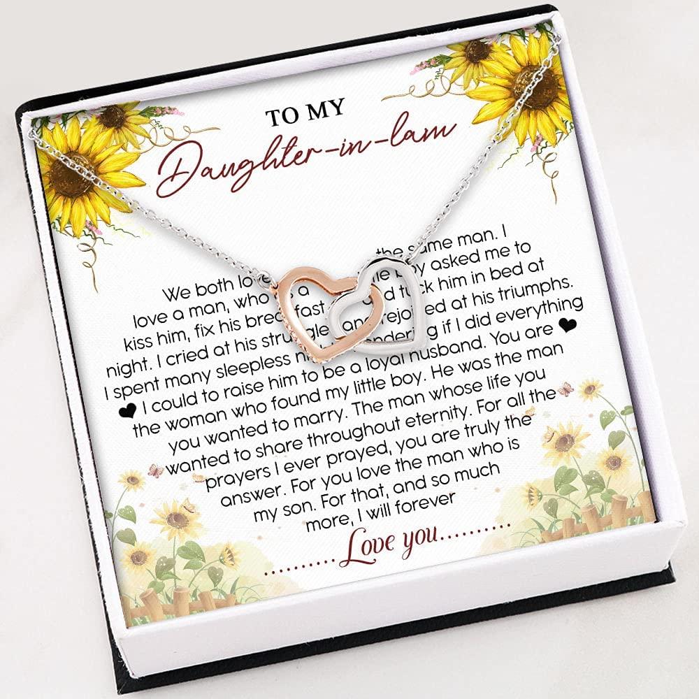 Daughter-In-Law Necklace, Necklace For Women Girl “ To My Daughter-In-Law Necklace “ Gift For Daughter In Law