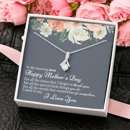 Aunt Necklace, Necklace Gift For Aunt, Auntie On Mother’S Day Necklace