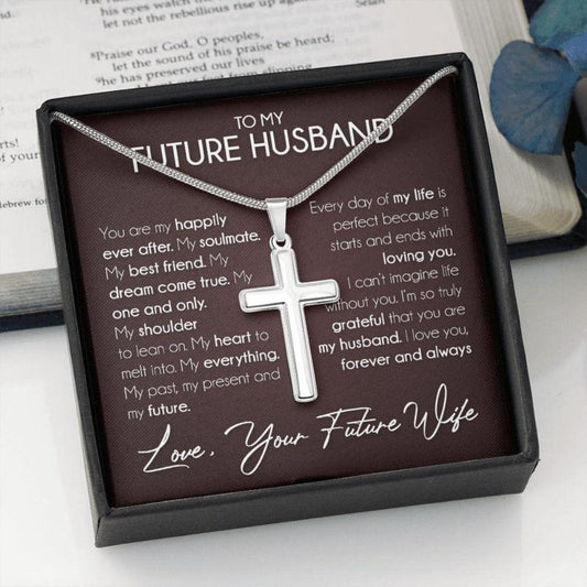 Husband Necklace, Necklace Gift For Future Husband, Boyfriend Sentimental Anniversary Promise Wedding Gift Rakva