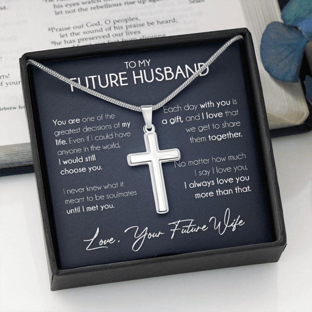 Husband Necklace, Boyfriend Necklace, Necklace Gift For Future Husband, Boyfriend Sentimental Anniversary Promise Wedding Gift