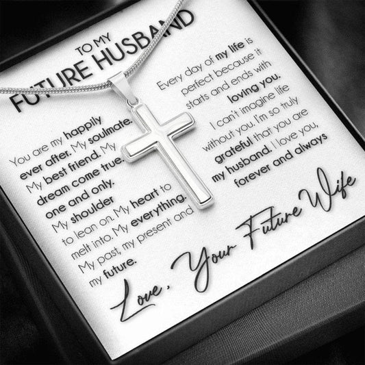 Husband Necklace, Necklace Gift For Future Husband, Boyfriend Sentimental Anniversary Promise Wedding Gift Rakva