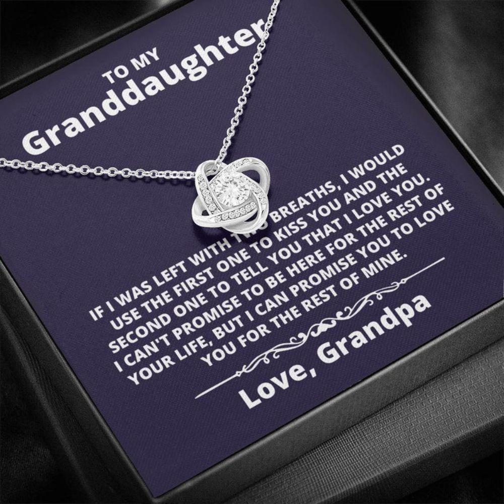 Granddaughter Necklace, Necklace Gift For Granddaughter From Grandpa, Gift From Grandfather Grandpa