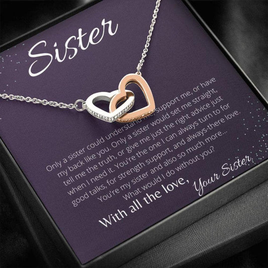 Sister Necklace, Necklace Gift For Sister, Birthday Gift For Best Friend, Bff, Bestie, Soul Sister Rakva