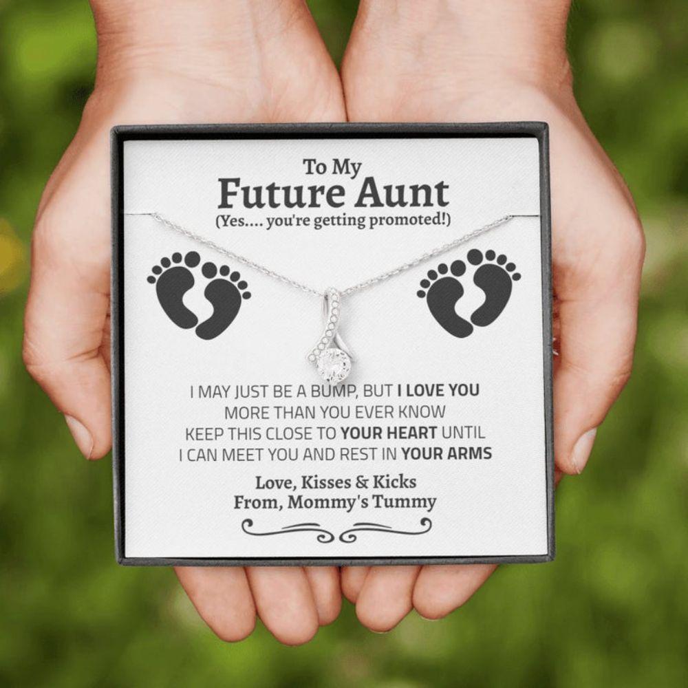 Aunt Necklace, New Aunt Necklace Gift, Soon To Be Aunt, Reveal To Aunt To Be Gift