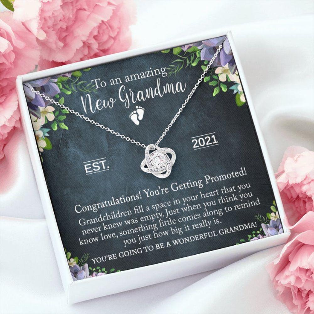 Grandmother Necklace, New Grandma Necklace Gift, Promoted To Grandma, Pregnancy Reveal Gift