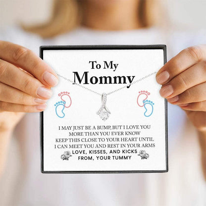 Mom Necklace, New Mommy Necklace “ First Time Mom Pregnancy Gift