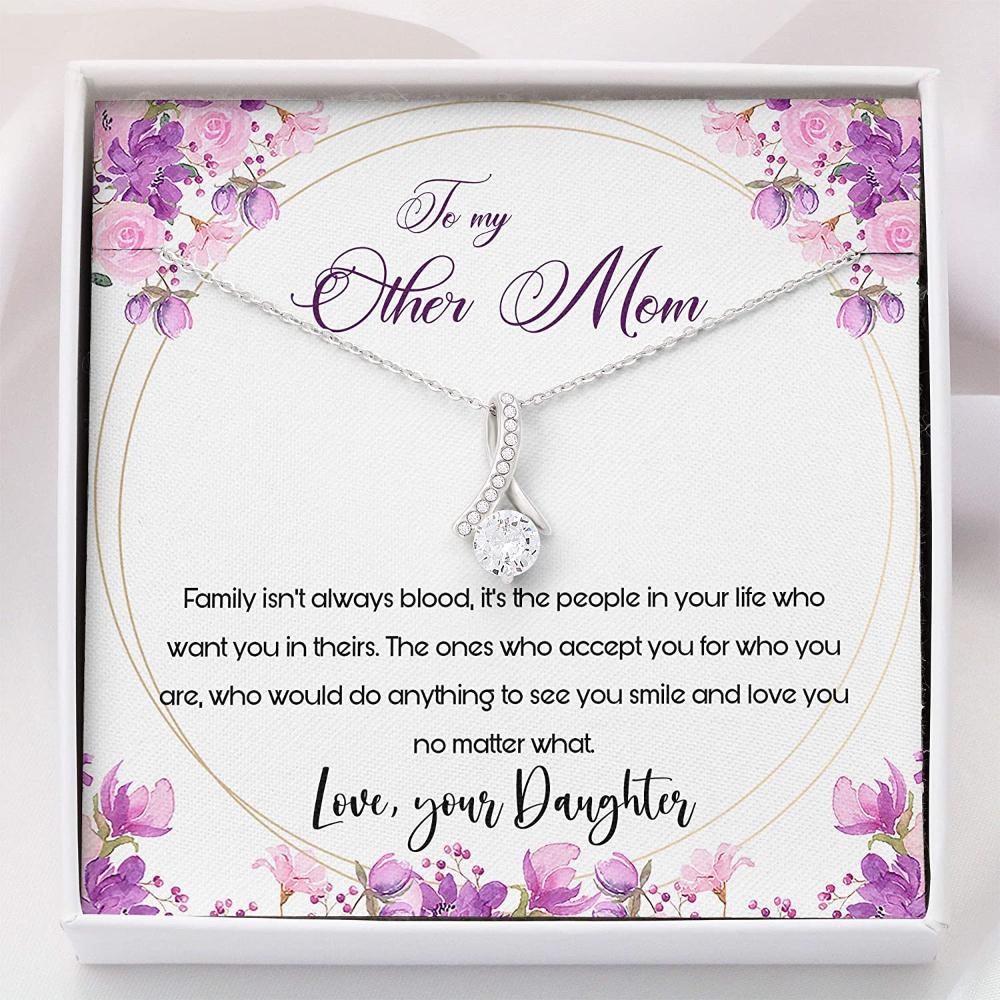 Mom Necklace, Stepmom Necklace, Other Mom Necklace Bonus Mom Gift For Mother-In-Law, Bonus Mom