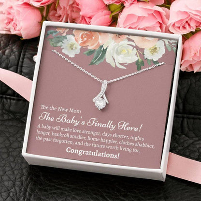 Postpartum Necklace Gift For Mom, Gift For New Moms After Birth Necklace