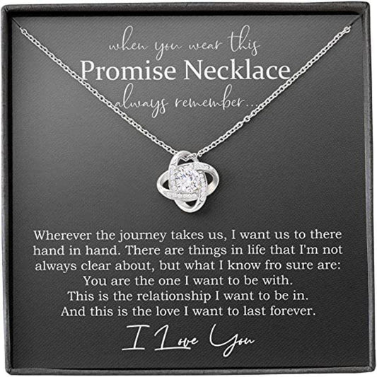 Girlfriend Necklace, Promise Necklace For Girlfriend From Boyfriend, Promise Necklace For Her