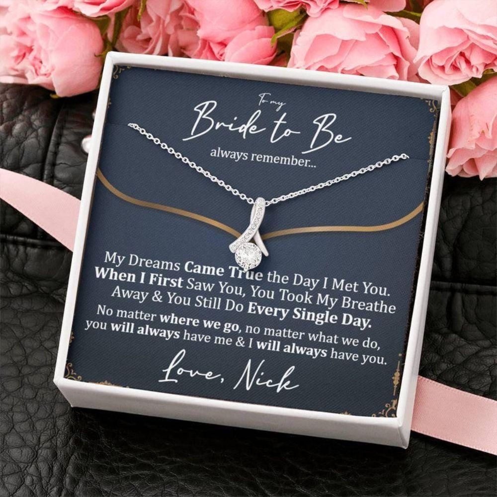 Future Wife Necklace, Sentimental Bride Necklace From Groom, Gift From Groom To Bride