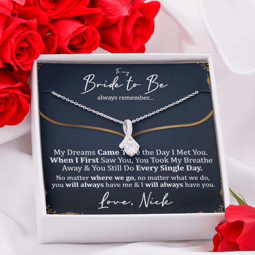 Future Wife Necklace, Sentimental Bride Necklace From Groom, Gift From Groom To Bride
