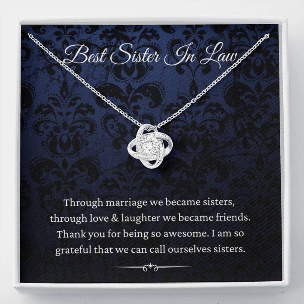 Sister Necklace, Sister-In-Law Necklace, Gift For Sister-In-Law, Birthday Christmas Gifts
