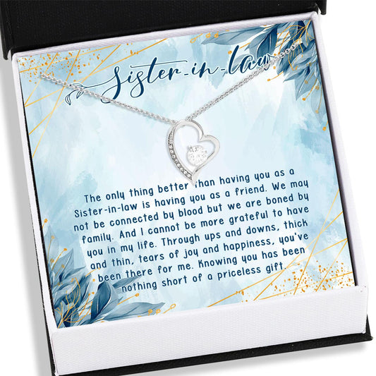 Sister-In-Law Necklace, Sister-In-Law Gift Necklace With Card - Alluring Beauty Necklace - Jewelry From Sister, Sister Gifts