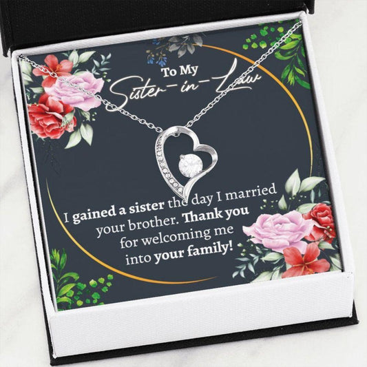 Sister-In-Law Necklace Wedding Gift, Future Sister In Law Necklace, Bonus Sister Rakva