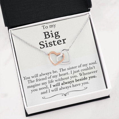 Sister Necklace, Big Sister Gift, Best Big Sister, Big Sister Necklace, Sister Valentine’S Gift, Gift For Sister