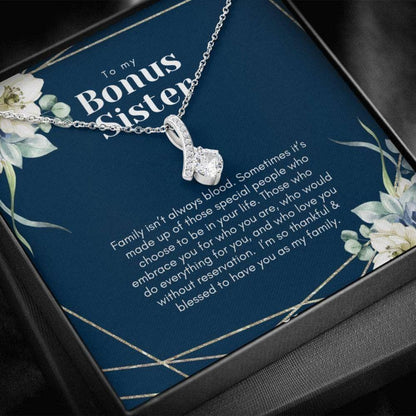 Sister Necklace, Bonus Sister Gift, Gift For Sister In Law, Wedding Thank You, Sister Of The Groom Gift, Gift For Best Friend