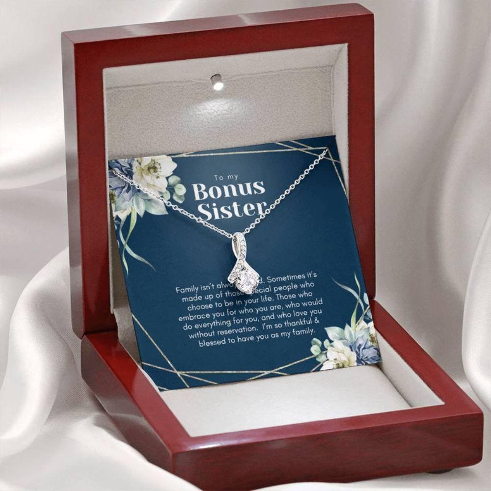 Sister Necklace, Gift For Sister In Law, Wedding Day Thank You, Sister Of The Groom Wedding Gift Necklace