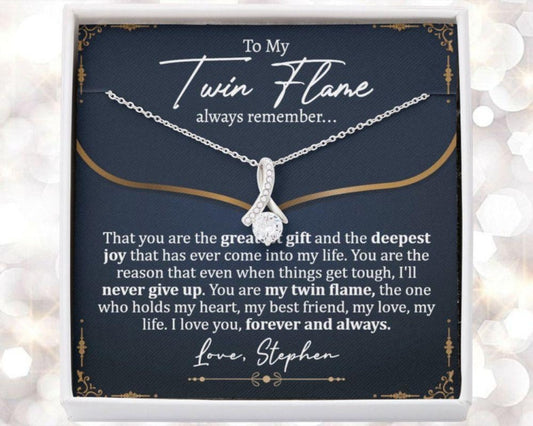 Sister Necklace, Meaningful Twin Flame Necklace, Twin Flame Gift, Twin Flame Gift, To My Twin Flame, Twin Flame Spiritual Gift, Gift For Twin Flame
