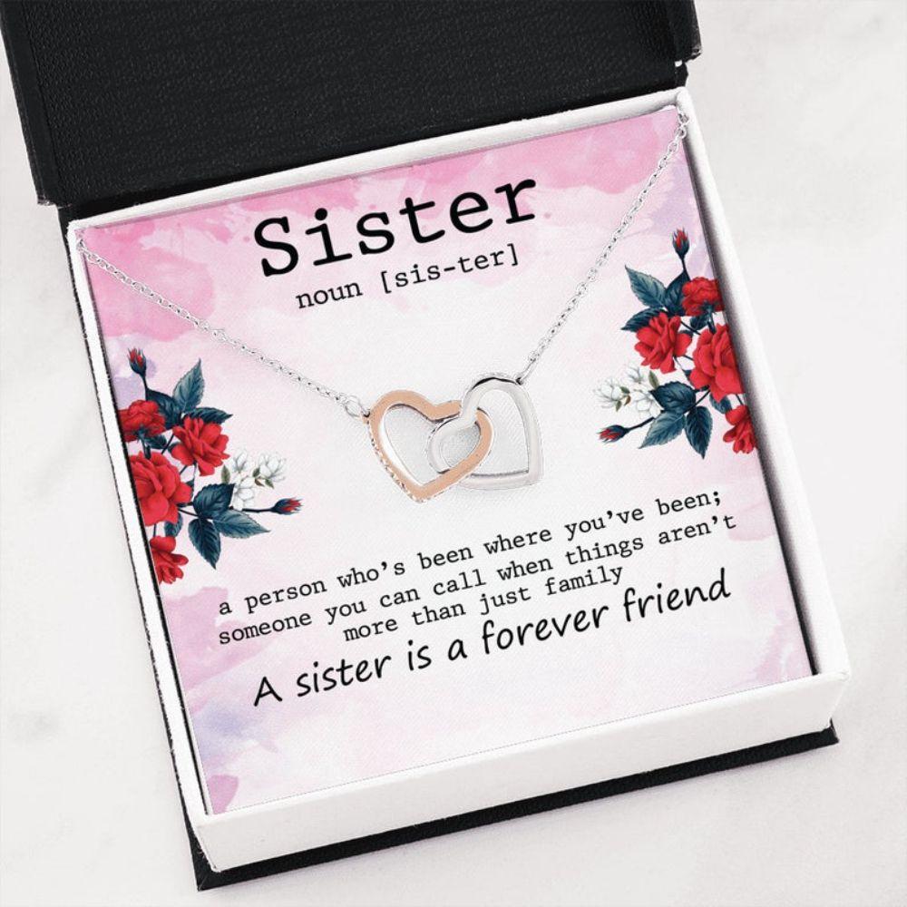 Sister Necklace, Sister Noun, Sister Is A Forever Friend, Best Friend Soul Sister Bridesmaid Gift