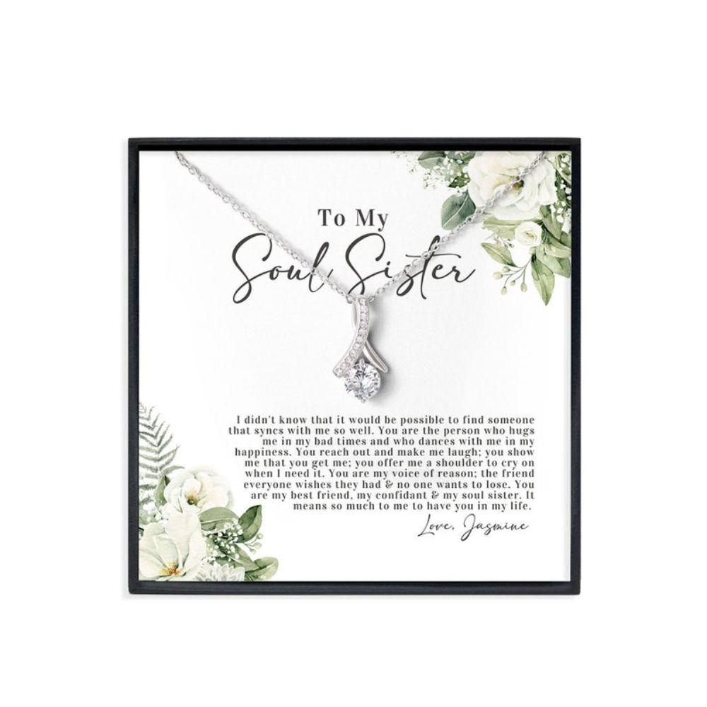 Sister Necklace, Soul Sister Gift, Gift For Soul Sister, Soul Sister Dainty Necklace, Personalized Best Friend Gift, BFF Necklace Gift
