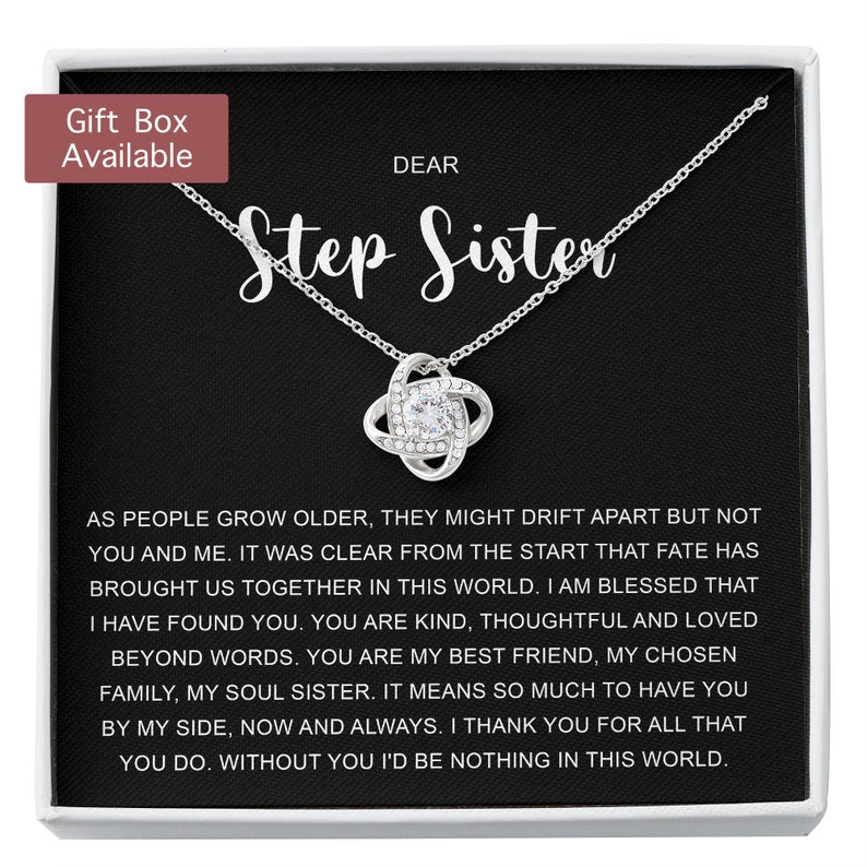 Sister Necklace, Step Sister Gift, Bonus Sister Necklace, Unbiological Sister Gift, Unbiological Sister Necklace, Step Sister Necklace