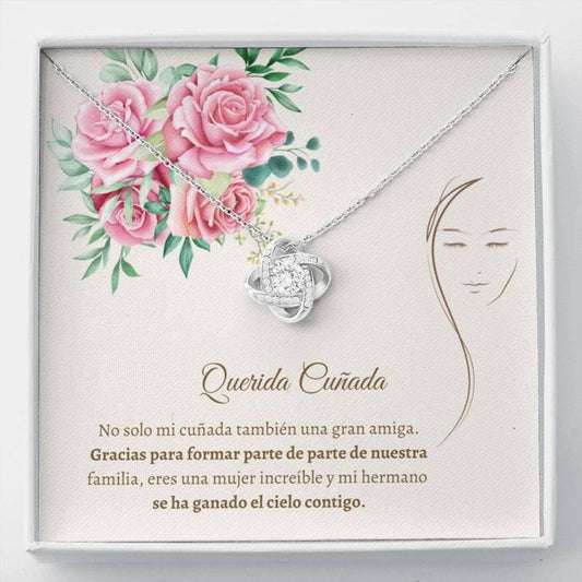 Sister Necklace, Sweet Cunada Necklace - Latina Sister In Law Necklace - Spanish Woman Gift