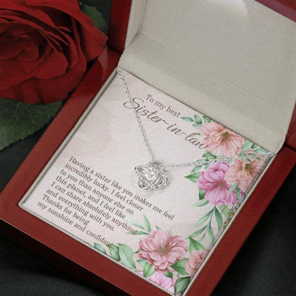 Sister Necklace, To My Best Sister-In-Law Necklace, Gift For Sister-In-Law, Sister-In-Law Gifts