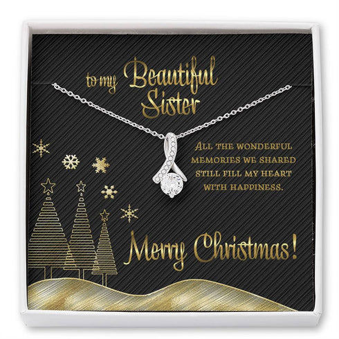 Sister Necklace, To My Sister Christmas Necklace