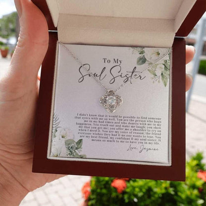 Sister Necklace, To My Soul Sister Necklace, Personalized Soul Sister Gift, Gift For Best Friend, Gift For Soul Sister, Bff Present