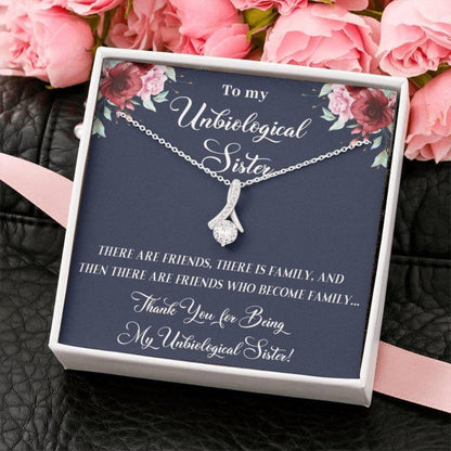 Sister Necklace, Unbiological Sister Alluring Hearts Necklace, Best Friend Necklace, Soul Gift, Bridesmaid Gift, Gift, Unbiological Sister Gift