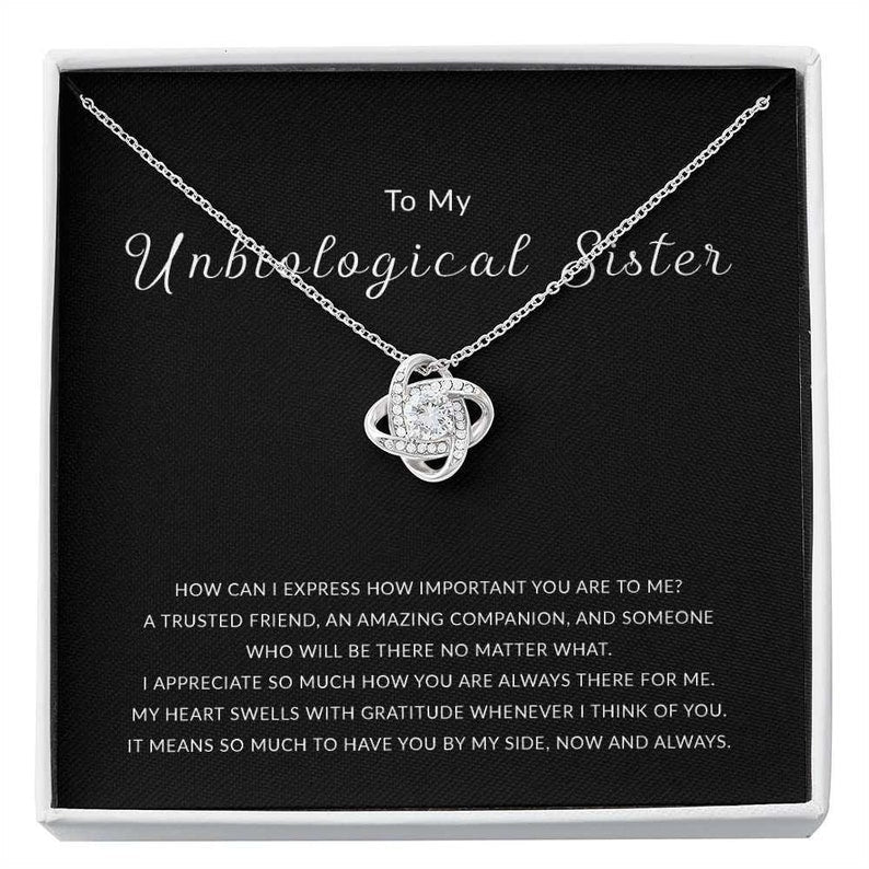 Sister Necklace, Unbiological Sister Necklace, Unbiological Sister Gift, Best Friend Gifts, Unbiological Sister Jewelry, BFF Necklace