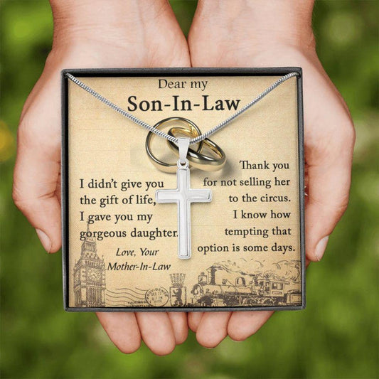 Son-In-Law Necklace, Wedding Gift For Son-In-Law From Mother-In-Law, To Son In Law Necklace Rakva