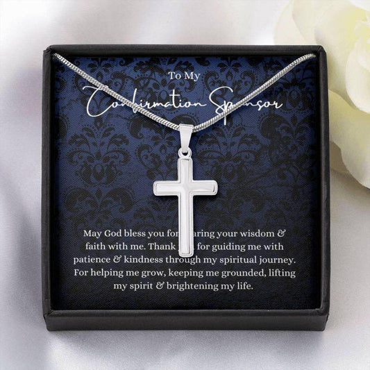 Son Necklace, Confirmation Sponsor Gift For Man, Sponsor Confirmation Necklace, Gifts For Sponsors Religious Thank You Gift