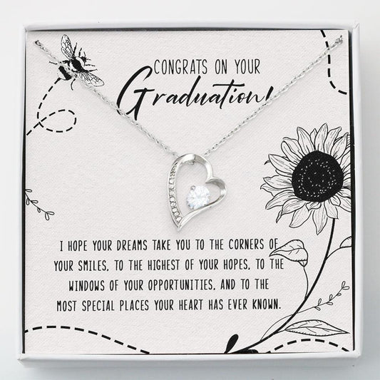 Son Necklace, Daughter Necklace, Congrat On Your Graduation Gift - Graduation Gift Forever Love Necklace