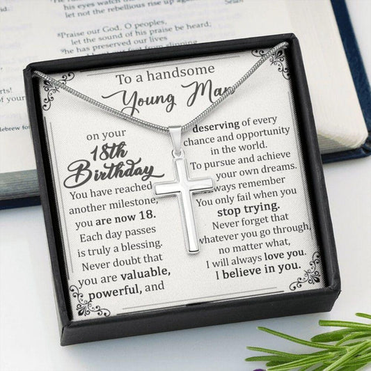 Son Necklace, Son's 18th Birthday, 18th Birthday Necklace Gifts For Him, Necklace For Son Grandson Brother Niece Nephew Best Friend