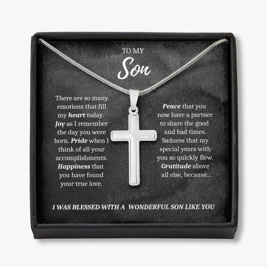 Son Necklace, To My Son On His Wedding Day, Mother To Son Wedding Gift, Necklace For Son From Mother, Wedding Gift For Groom