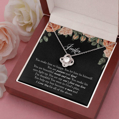 Son’S Girlfriend Necklace Gift, Beautiful Jewelry Gift For Son’S Girlfriend, Personalized Gift For Sons Girlfriend