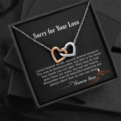 Sorry For Your Loss Necklace Gift, In Loving Memory Of Someone You Love, Memorial Gift Necklace For Her, Grief, Condolence Gift, Remembrance Gift.