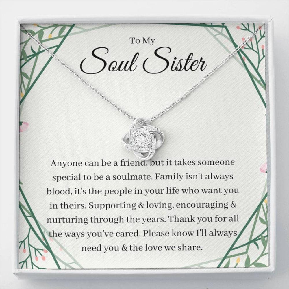 Sister Necklace, Soul Sister Necklace, Gift For Bonus Sister, Sister In Law, Adoptive Sister, Step Sister, Bff
