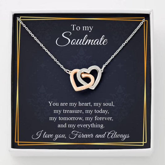 Girlfriend Necklace, Soulmate Gift Necklace, Necklace For Girlfriend, Gift For Girlfriend Anniversary