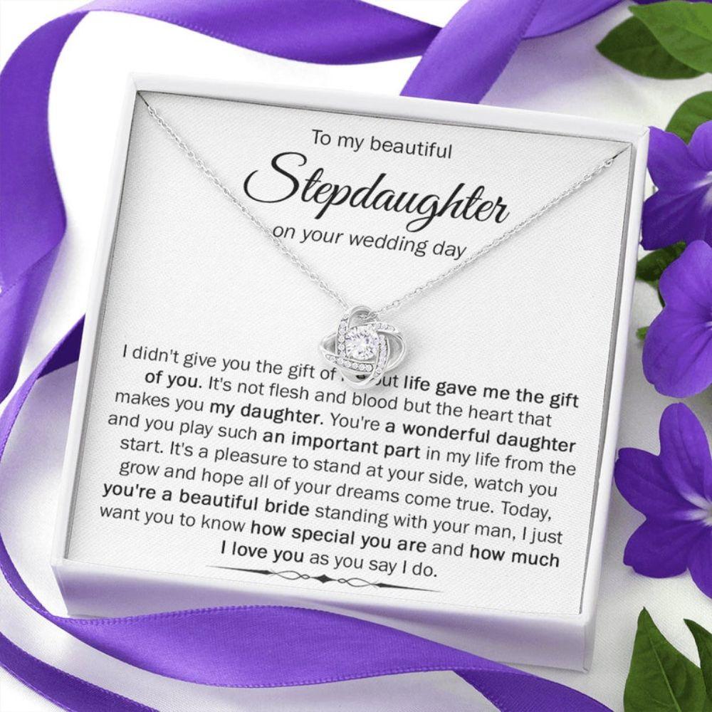 Step Daughter Necklace, To My Stepdaughter Gift On Your Wedding Day, Jewelry For Bride From Stepmom, Wedding Gift For Stepdaughter, Stepdaughter Gift