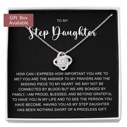  Stepdaughter Necklace, Step Daughter Gift, Step Daughter Gift From Step Mom, Step Daughter Gift From Step Dad, Bonus Daughter Gift