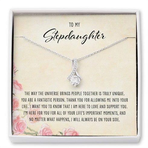 Stepdaughter Necklace, To My Stepdaughter Gift - Alluring Beauty Necklace