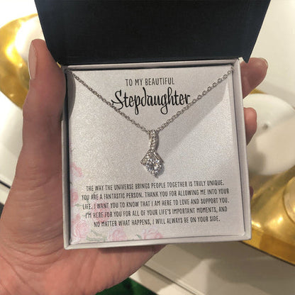 Stepdaughter Necklace, To Step Daughter Gift Alluring Necklace To My Beautiful Stepdaughter Thoughtful Present For Stepchild