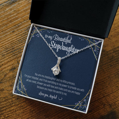 Stepdaughter Necklace, To Stepdaughter Gift Alluring Necklace To My Beautiful Step Daughter Thoughtful Sentimental Present For Stepdaughter From Stepfather