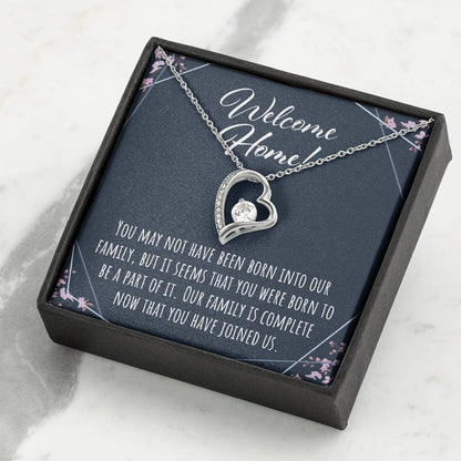 Stepdaughter Necklace, Welcome Home Step Daughter Gift Necklace